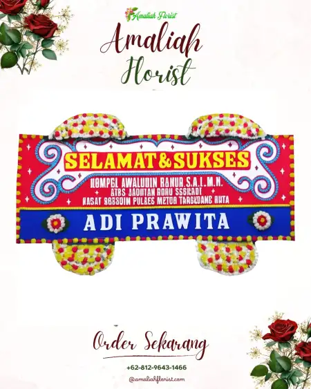 Papan Bunga Ucapan Selamat Satriamekar
